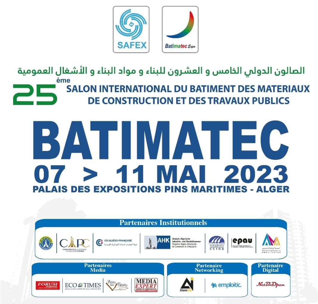Affiche invitation BATIMATEC 2023